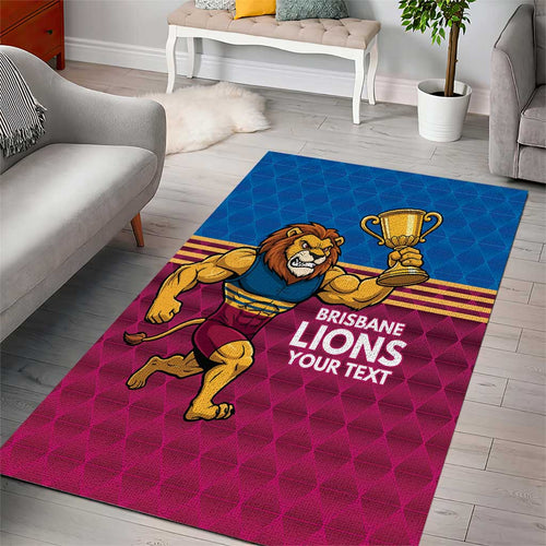 Custom Pride of Brisbane Champion Roar Area Rug - Aussie Hoodie