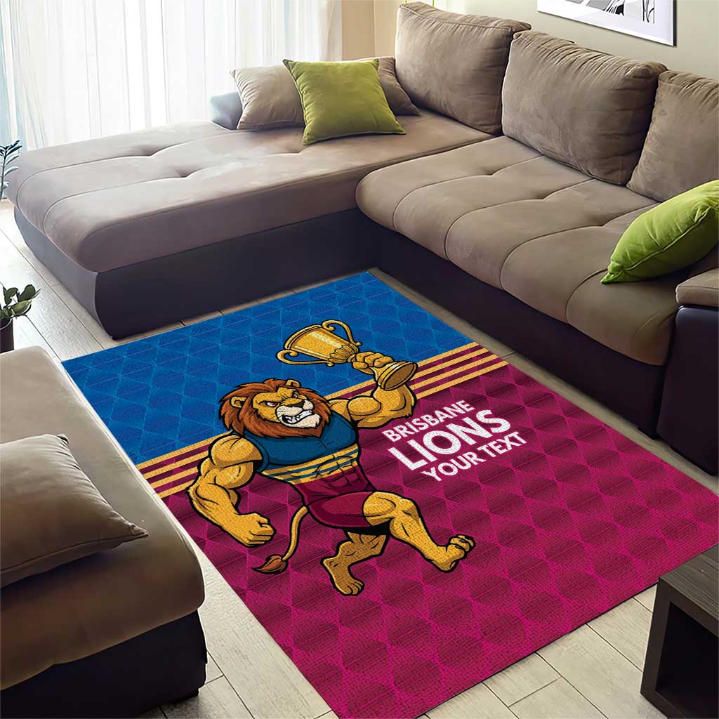 Custom Pride of Brisbane Champion Roar Area Rug - Aussie Hoodie