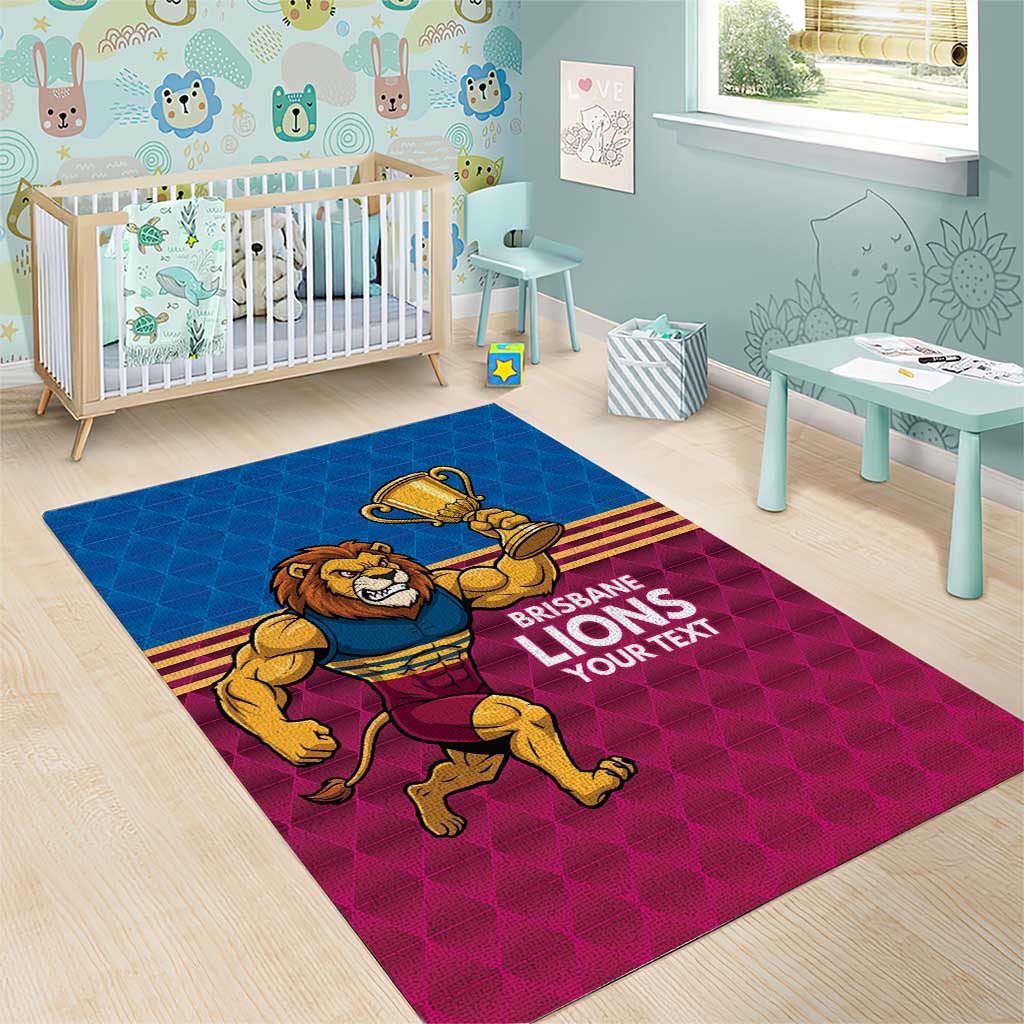 Custom Pride of Brisbane Champion Roar Area Rug - Aussie Hoodie