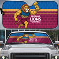 Custom Pride of Brisbane Champion Roar Auto Sun Shade - Aussie Hoodie