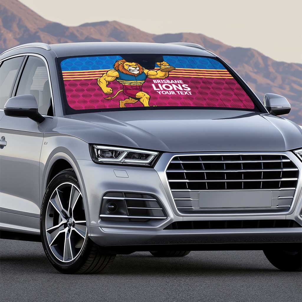 Custom Pride of Brisbane Champion Roar Auto Sun Shade - Aussie Hoodie