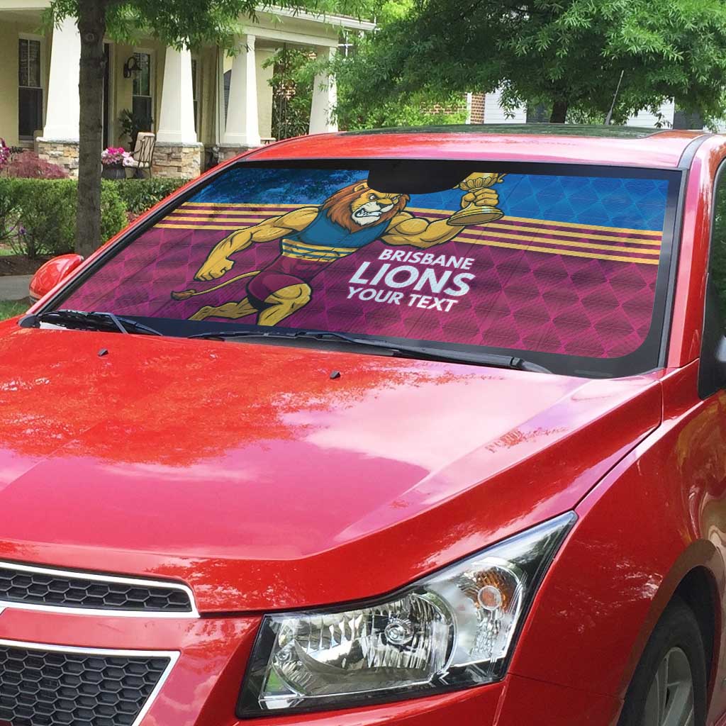 Custom Pride of Brisbane Champion Roar Auto Sun Shade - Aussie Hoodie