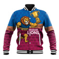 Custom Pride of Brisbane Champion Roar Baseball Jacket - Aussie Hoodie