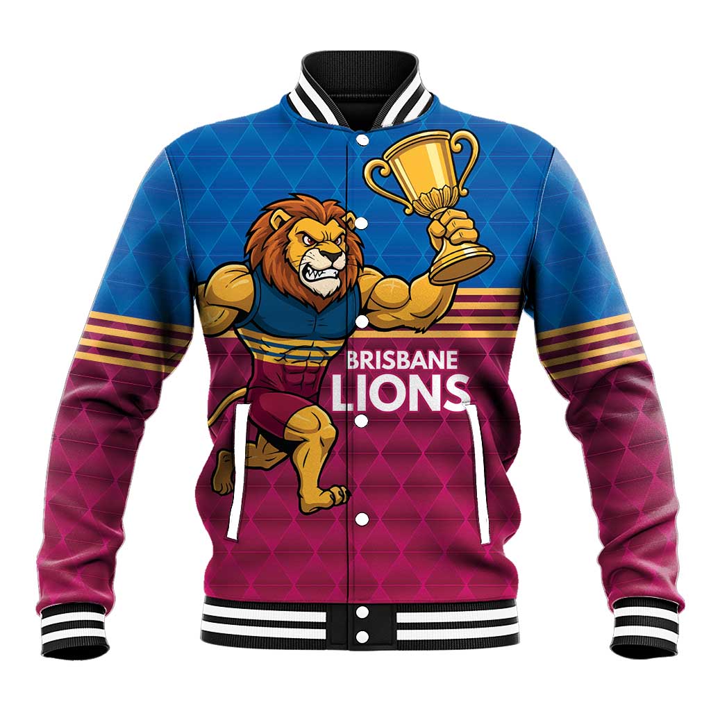 Custom Pride of Brisbane Champion Roar Baseball Jacket - Aussie Hoodie