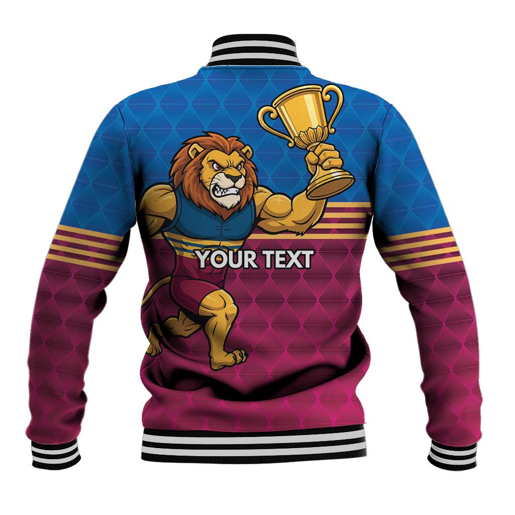 Custom Pride of Brisbane Champion Roar Baseball Jacket - Aussie Hoodie