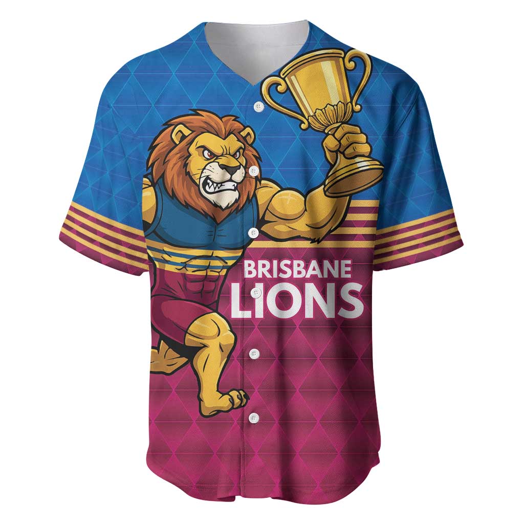 Custom Pride of Brisbane Champion Roar Baseball Jersey - Aussie Hoodie