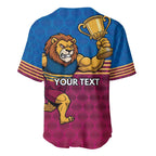 Custom Pride of Brisbane Champion Roar Baseball Jersey - Aussie Hoodie