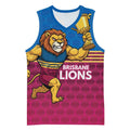 Custom Pride of Brisbane Champion Roar Basketball Jersey - Aussie Hoodie
