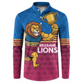 Custom Pride of Brisbane Champion Roar Button Sweatshirt - Aussie Hoodie