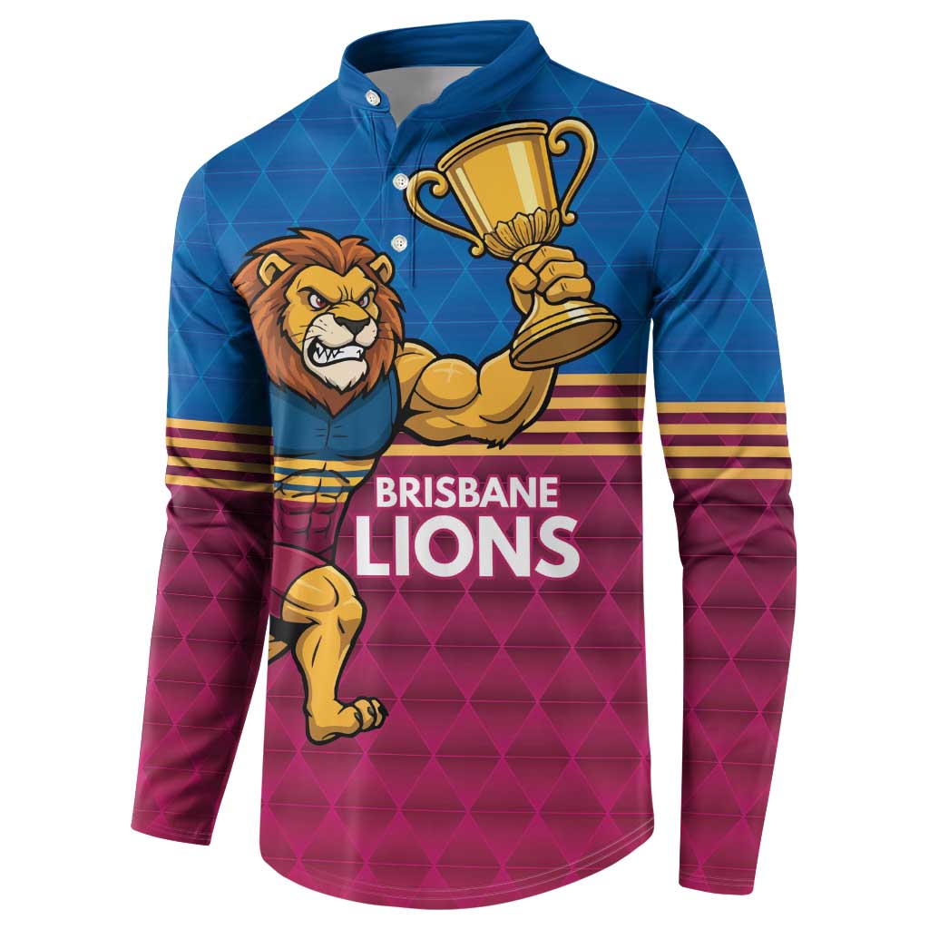 Custom Pride of Brisbane Champion Roar Button Sweatshirt - Aussie Hoodie