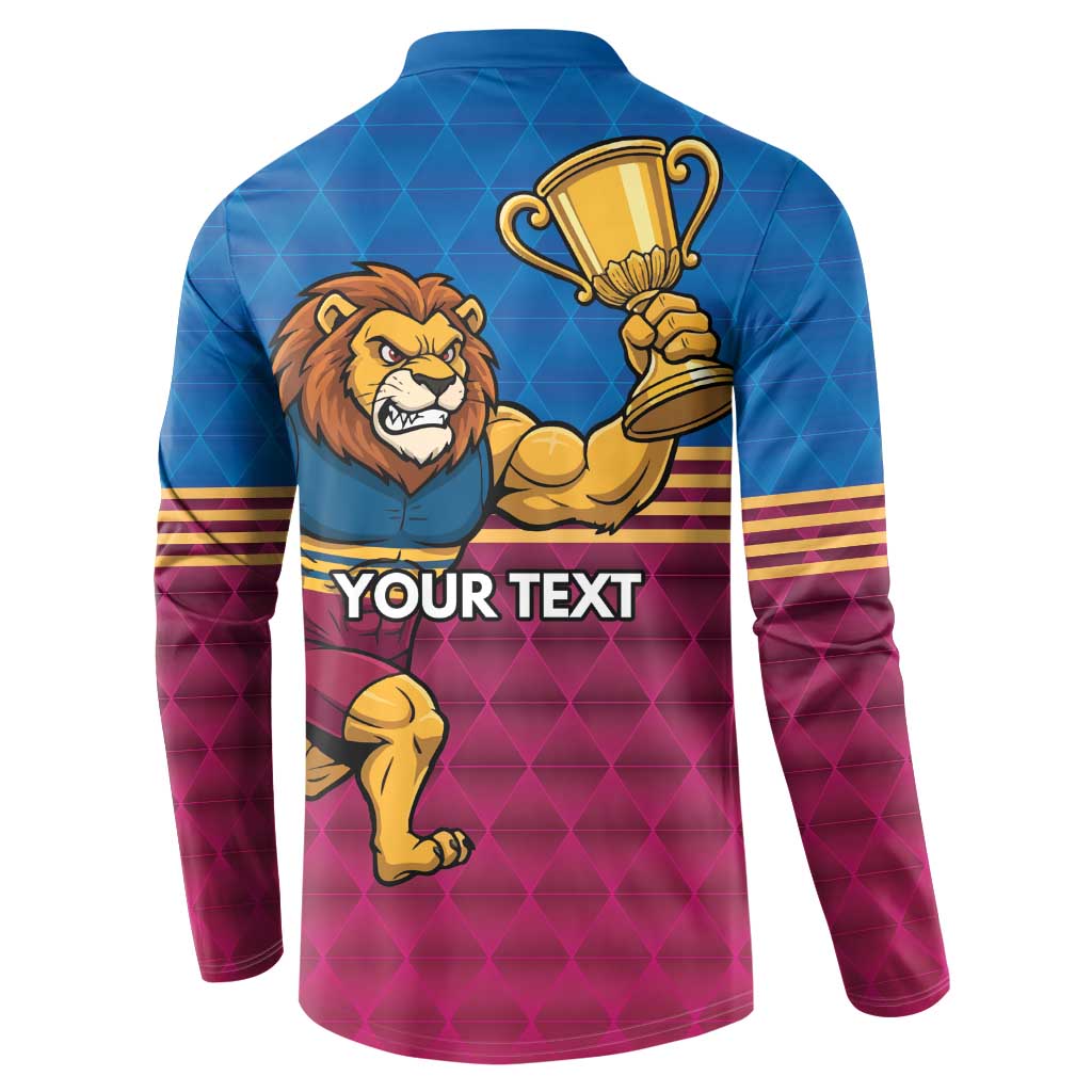 Custom Pride of Brisbane Champion Roar Button Sweatshirt - Aussie Hoodie
