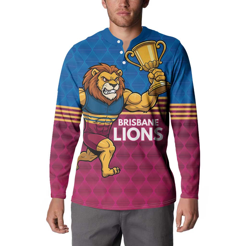 Custom Pride of Brisbane Champion Roar Button Sweatshirt - Aussie Hoodie