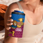 Custom Pride of Brisbane Champion Roar 4 in 1 Can Cooler Tumbler - Aussie Hoodie
