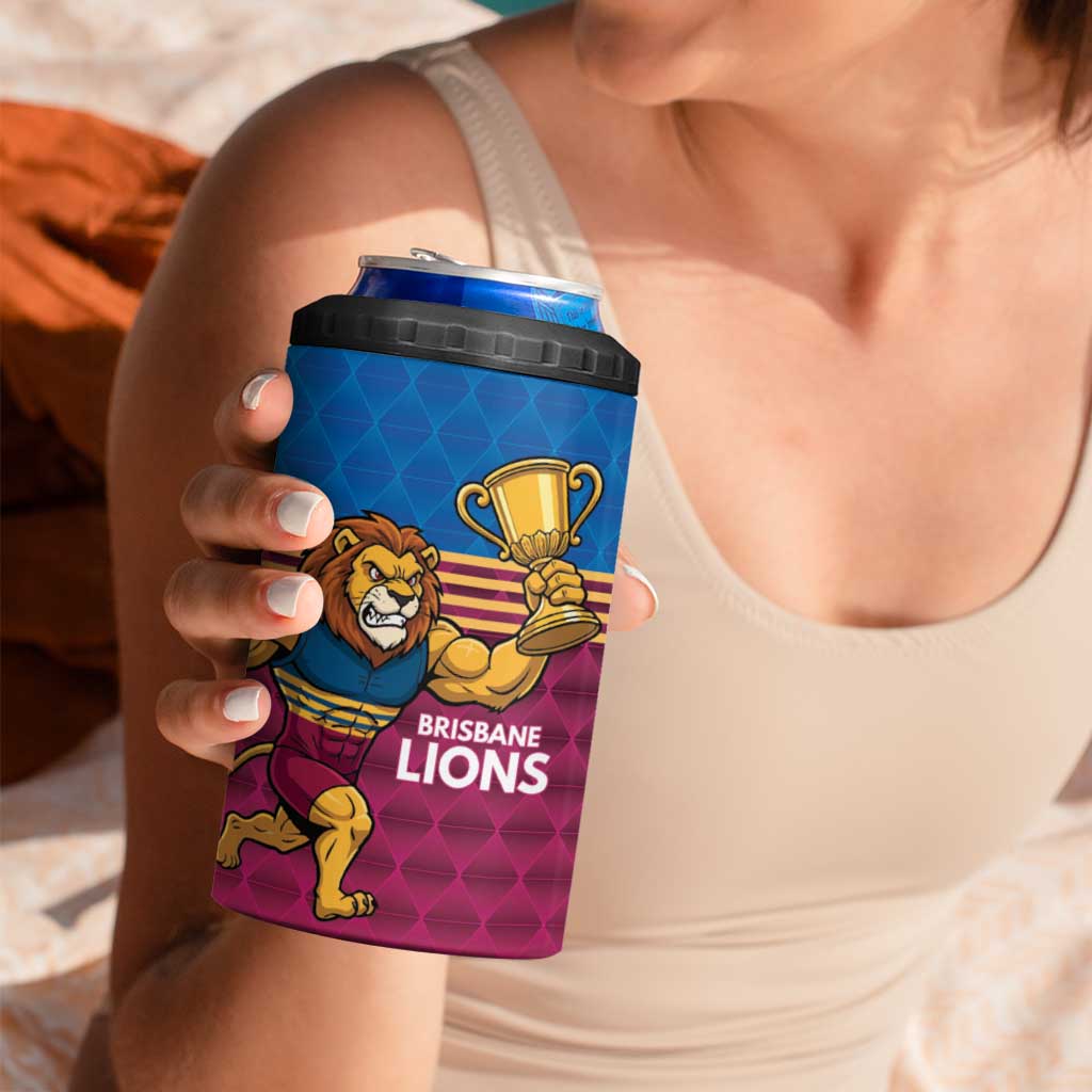 Custom Pride of Brisbane Champion Roar 4 in 1 Can Cooler Tumbler - Aussie Hoodie