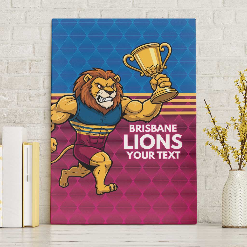 Custom Pride of Brisbane Champion Roar Canvas Wall Art - Aussie Hoodie
