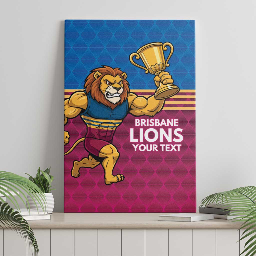 Custom Pride of Brisbane Champion Roar Canvas Wall Art - Aussie Hoodie