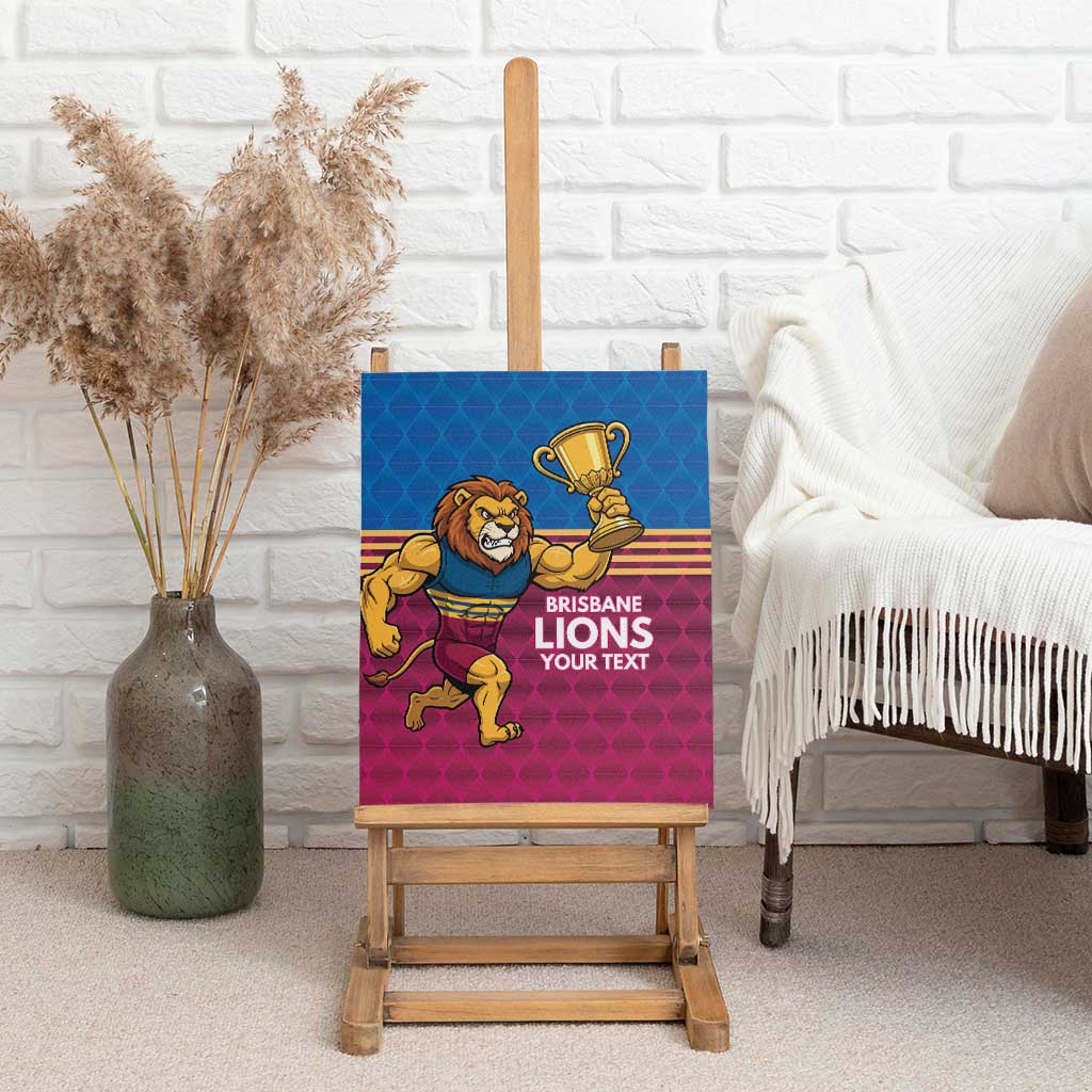 Custom Pride of Brisbane Champion Roar Canvas Wall Art - Aussie Hoodie