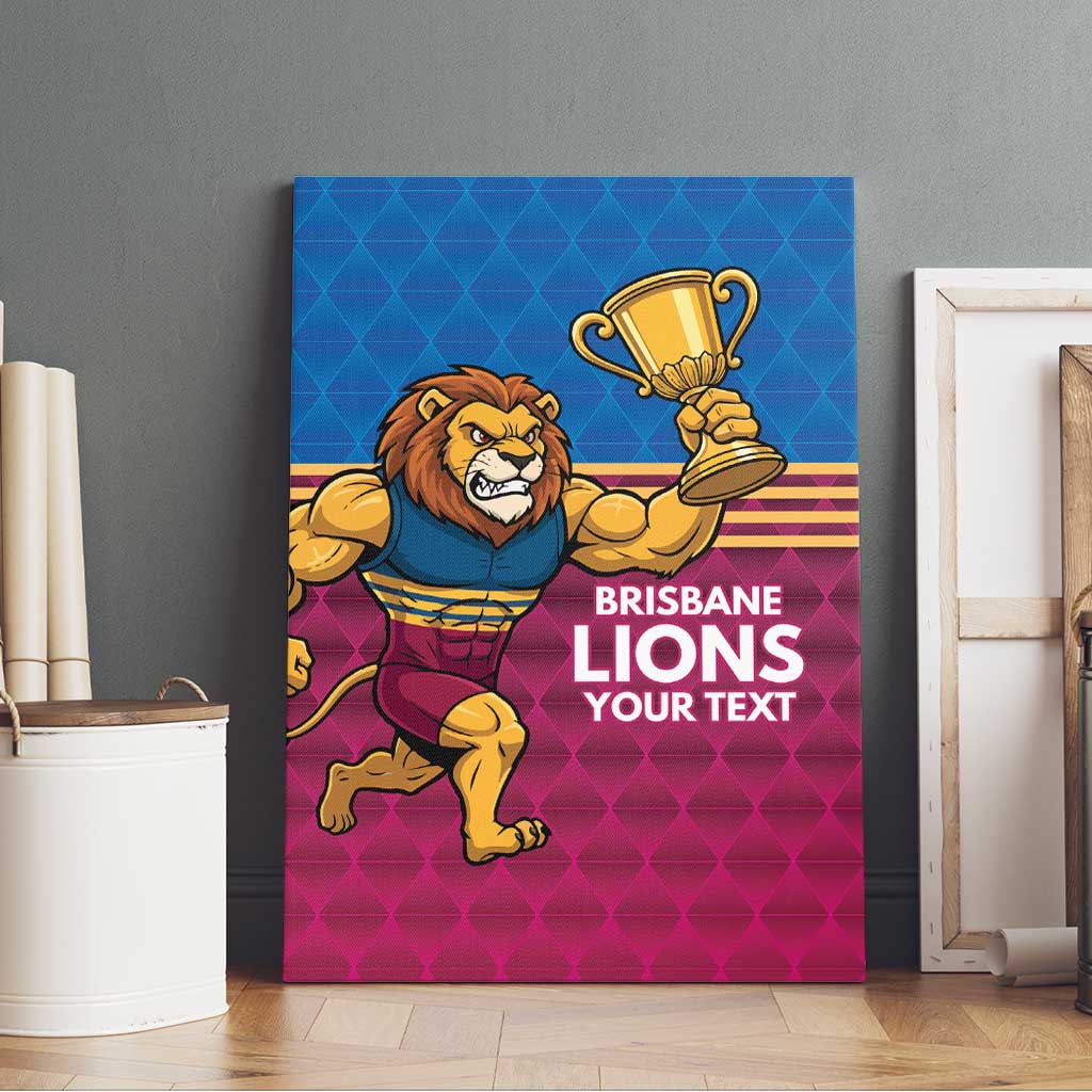 Custom Pride of Brisbane Champion Roar Canvas Wall Art - Aussie Hoodie
