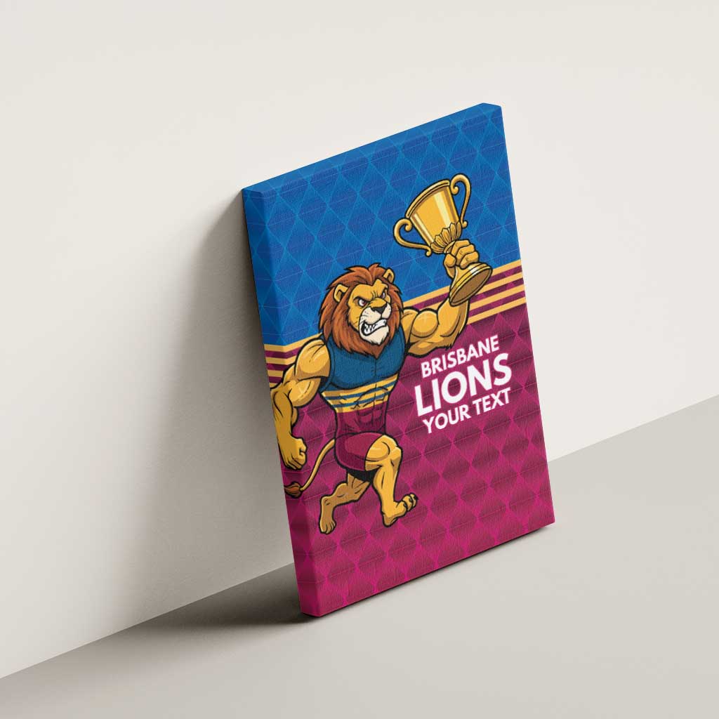 Custom Pride of Brisbane Champion Roar Canvas Wall Art - Aussie Hoodie