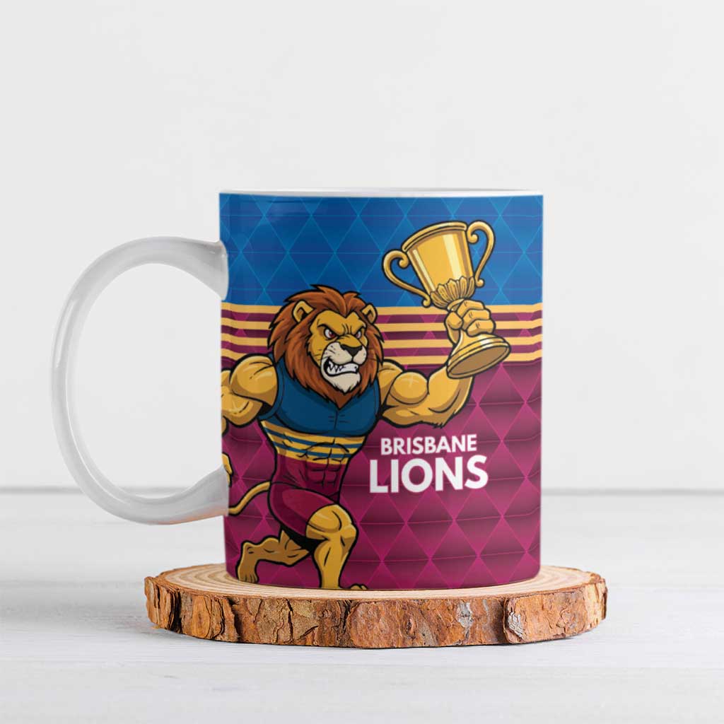 Custom Pride of Brisbane Champion Roar Ceramic Mug - Aussie Hoodie