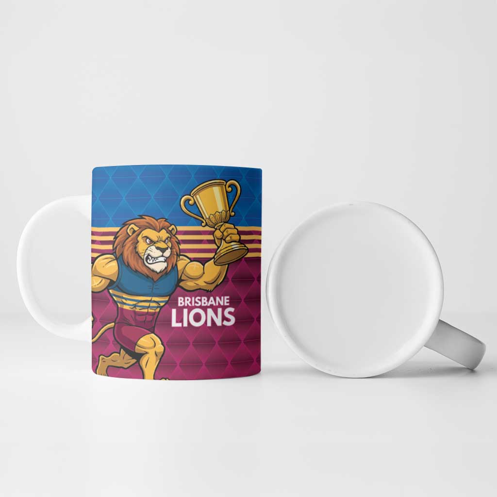 Custom Pride of Brisbane Champion Roar Ceramic Mug - Aussie Hoodie