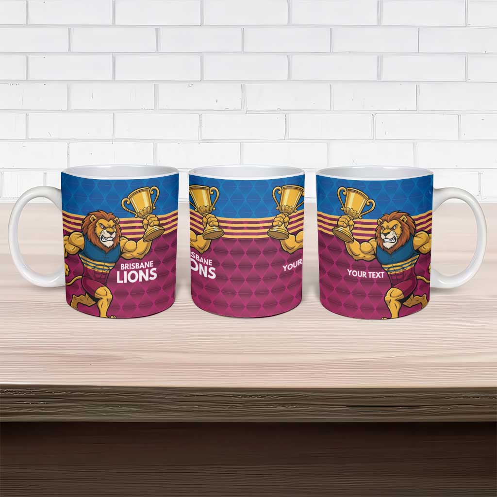 Custom Pride of Brisbane Champion Roar Ceramic Mug - Aussie Hoodie