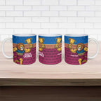 Custom Pride of Brisbane Champion Roar Ceramic Mug - Aussie Hoodie