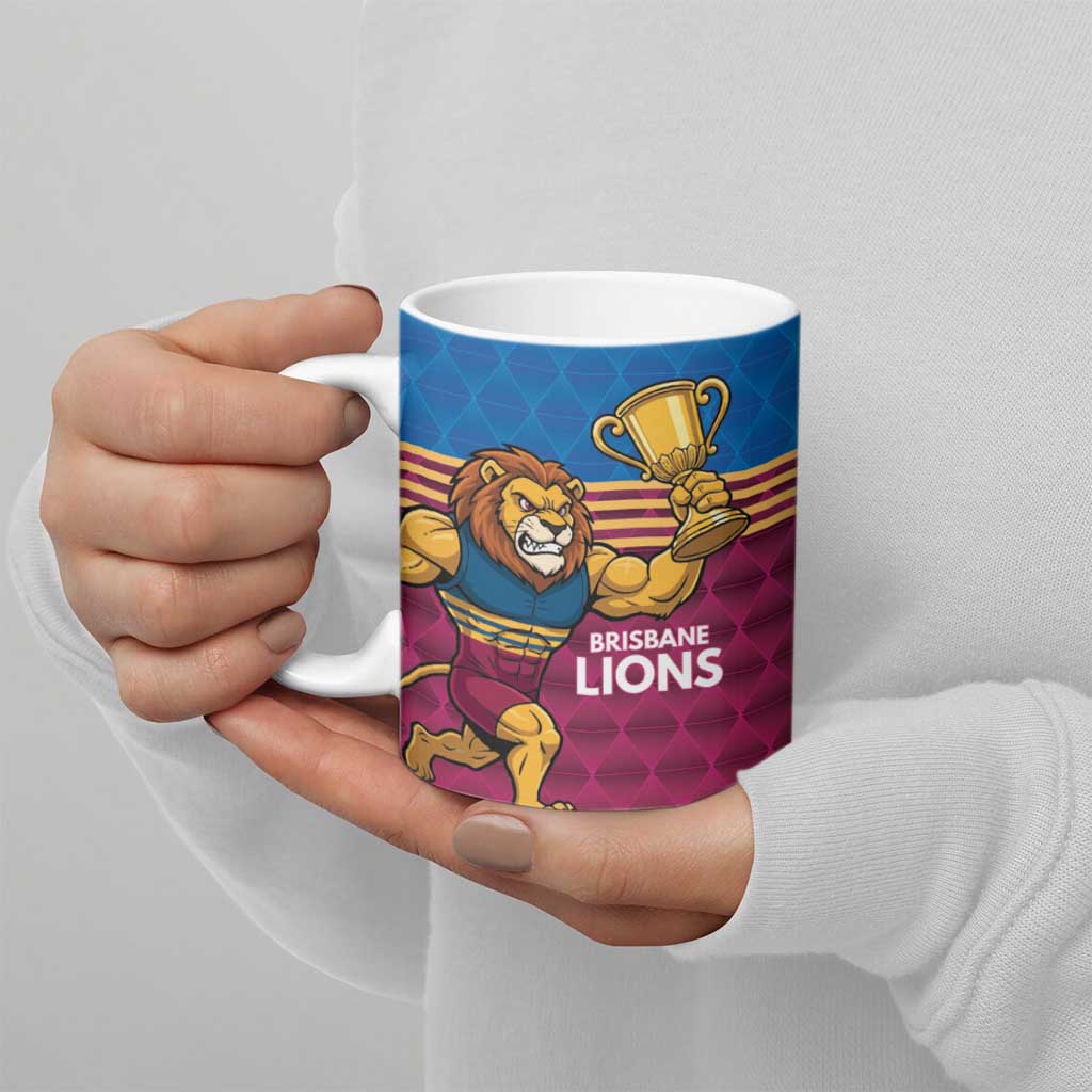 Custom Pride of Brisbane Champion Roar Ceramic Mug - Aussie Hoodie
