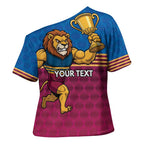 Custom Pride of Brisbane Champion Roar Cross Shoulder Shirt - Aussie Hoodie