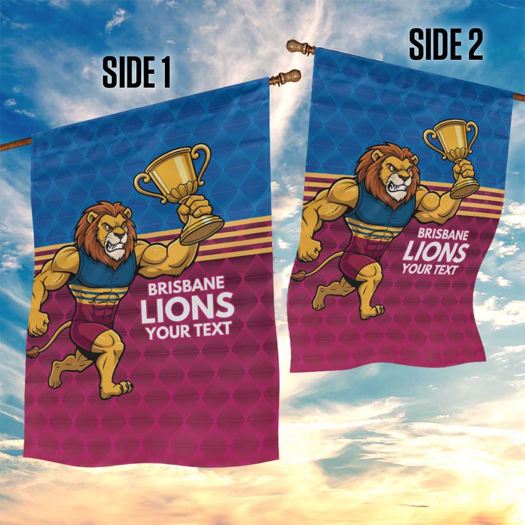 Custom Pride of Brisbane Champion Roar Garden Flag - Aussie Hoodie