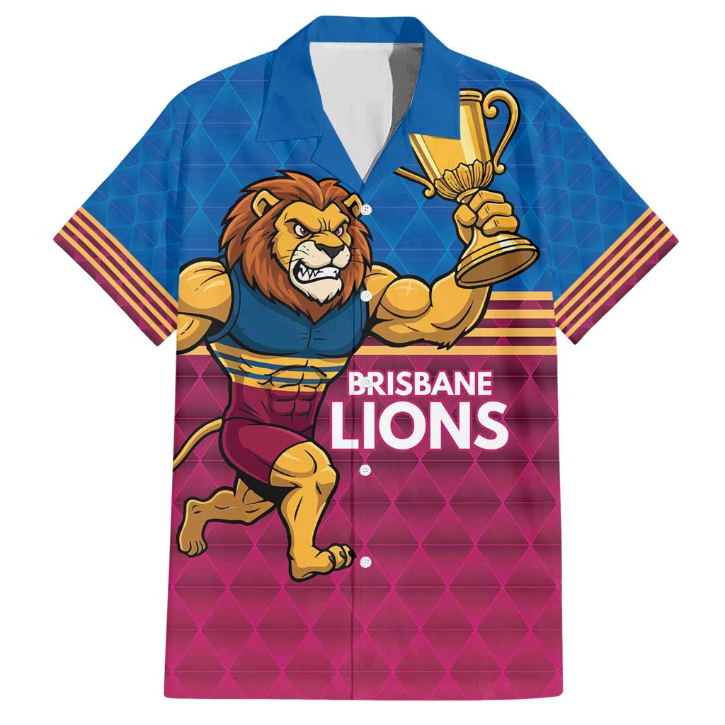 Custom Pride of Brisbane Champion Roar Hawaiian Shirt - Aussie Hoodie