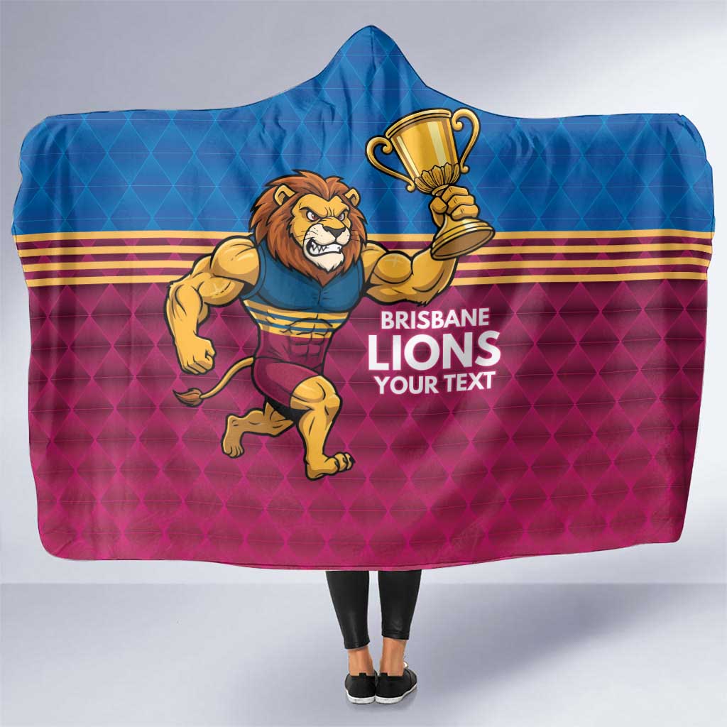 Custom Pride of Brisbane Champion Roar Hooded Blanket - Aussie Hoodie