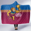 Custom Pride of Brisbane Champion Roar Hooded Blanket - Aussie Hoodie
