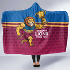 Custom Pride of Brisbane Champion Roar Hooded Blanket - Aussie Hoodie