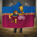 Custom Pride of Brisbane Champion Roar Hooded Blanket - Aussie Hoodie