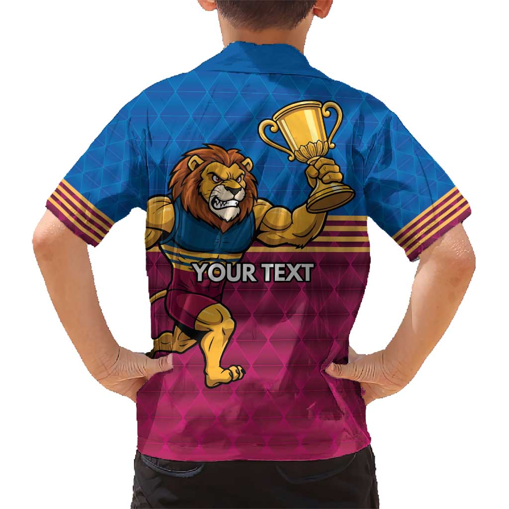 Custom Pride of Brisbane Champion Roar Kid Hawaiian Shirt - Aussie Hoodie
