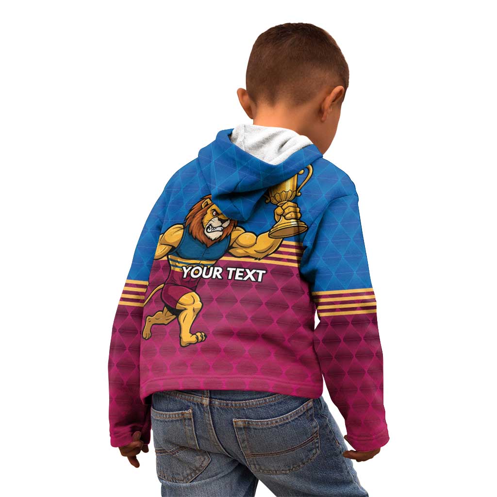 Custom Pride of Brisbane Champion Roar Kid Hoodie - Aussie Hoodie