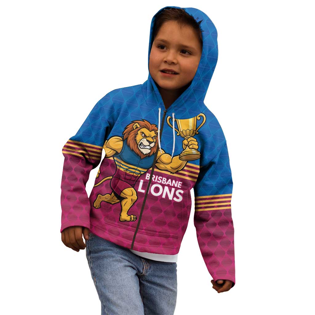 Custom Pride of Brisbane Champion Roar Kid Hoodie - Aussie Hoodie