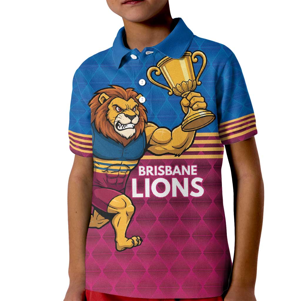 Custom Pride of Brisbane Champion Roar Kid Polo Shirt - Aussie Hoodie