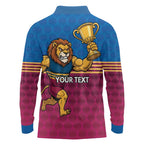 Custom Pride of Brisbane Champion Roar Long Sleeve Polo Shirt - Aussie Hoodie