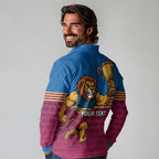 Custom Pride of Brisbane Champion Roar Long Sleeve Polo Shirt - Aussie Hoodie