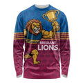 Custom Pride of Brisbane Champion Roar Long Sleeve Shirt - Aussie Hoodie