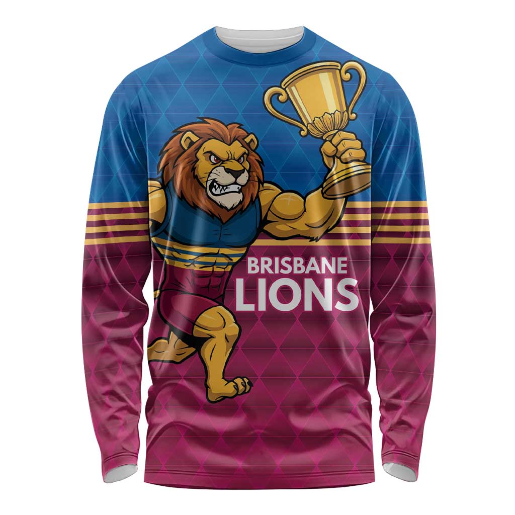 Custom Pride of Brisbane Champion Roar Long Sleeve Shirt - Aussie Hoodie