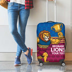 Custom Pride of Brisbane Champion Roar Luggage Cover - Aussie Hoodie