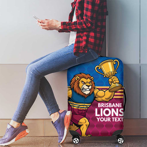 Custom Pride of Brisbane Champion Roar Luggage Cover - Aussie Hoodie