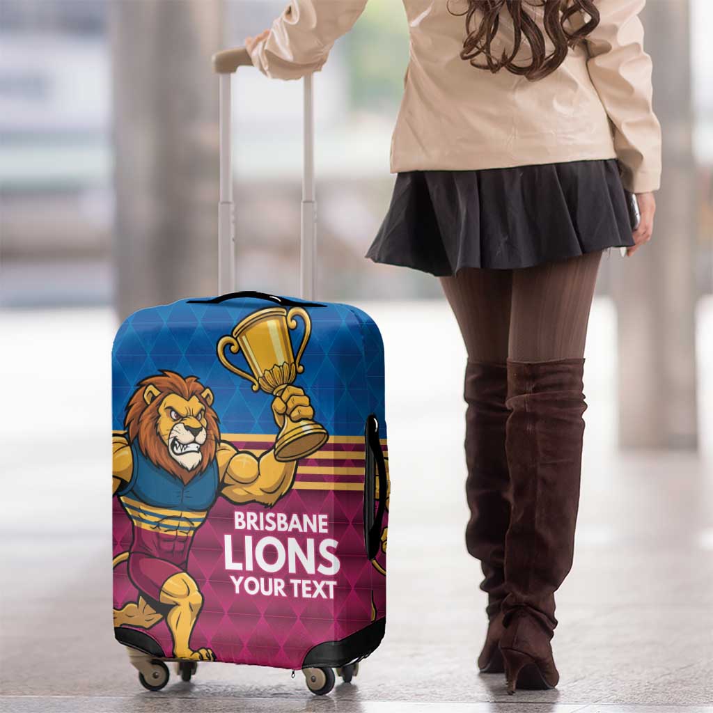 Custom Pride of Brisbane Champion Roar Luggage Cover - Aussie Hoodie
