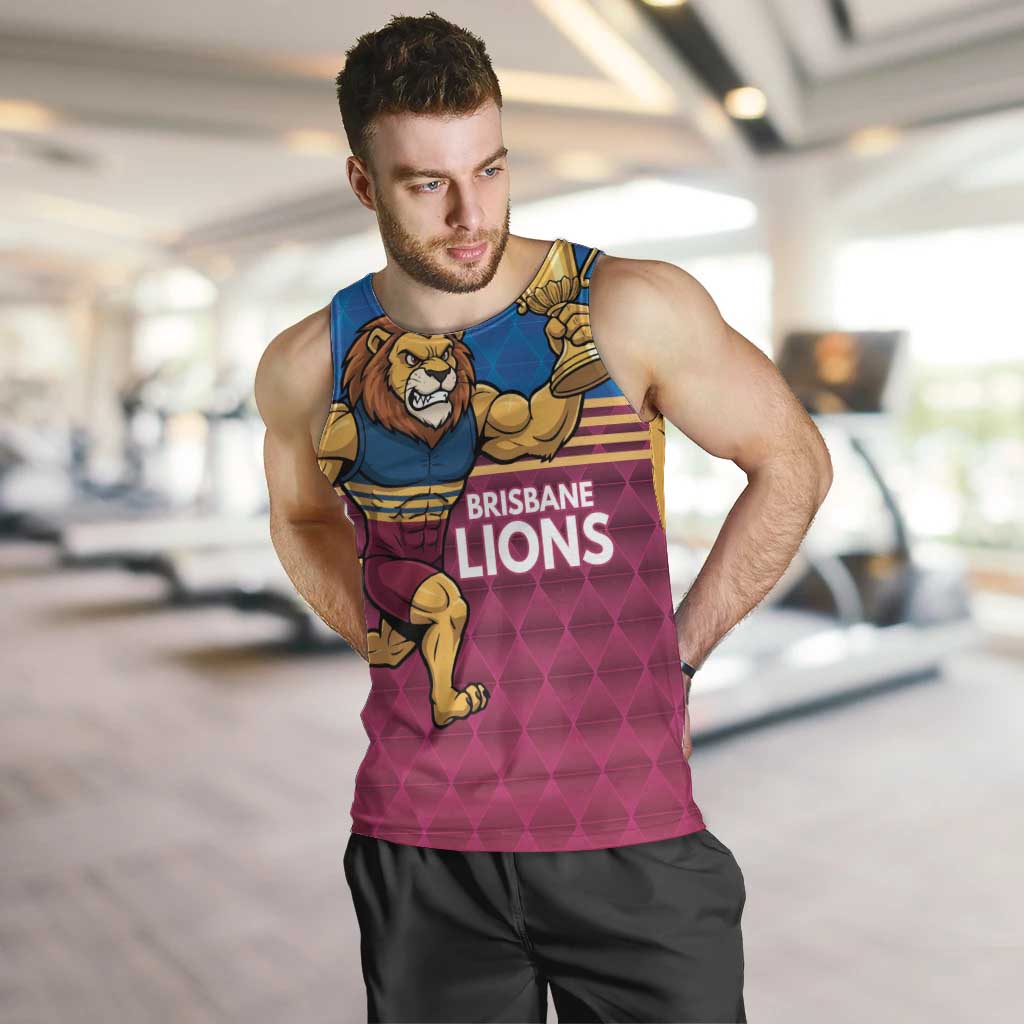 Custom Pride of Brisbane Champion Roar Men Tank Top - Aussie Hoodie
