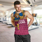Custom Pride of Brisbane Champion Roar Men Tank Top - Aussie Hoodie