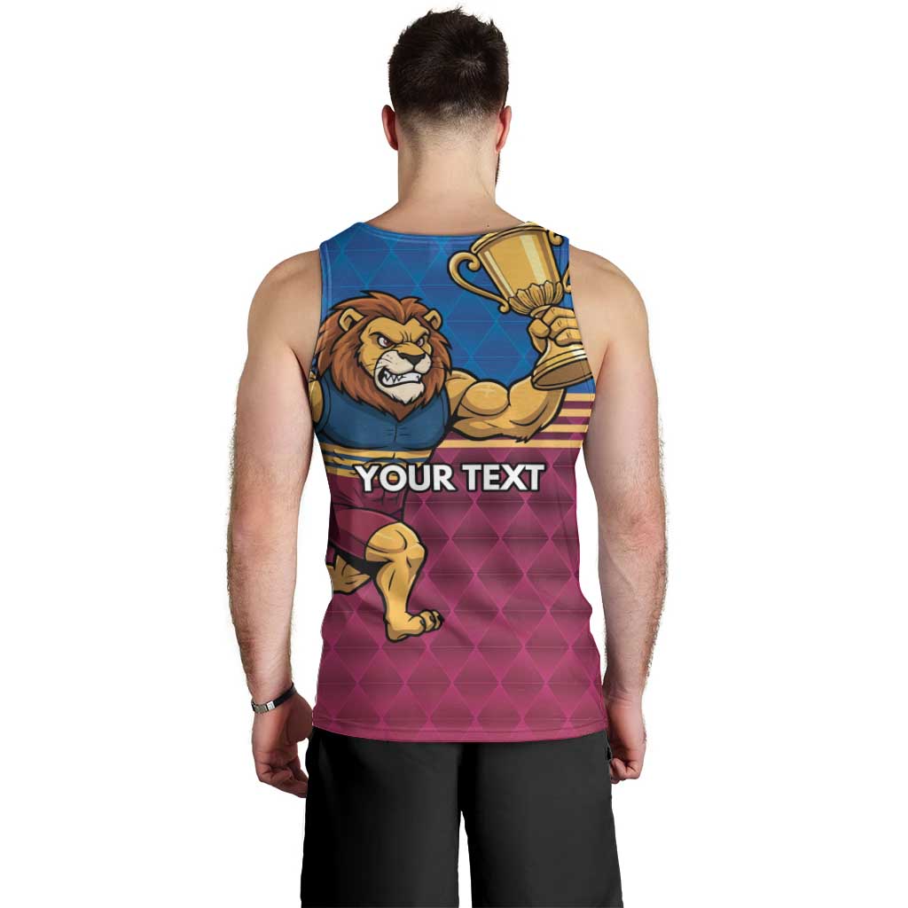 Custom Pride of Brisbane Champion Roar Men Tank Top - Aussie Hoodie