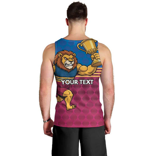 Custom Pride of Brisbane Champion Roar Men Tank Top - Aussie Hoodie